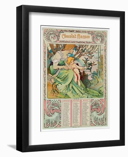 Childhood, 1897-Alphonse Mucha-Framed Giclee Print