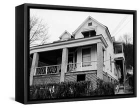 Childhood Home of Mass Murdering Cult Leader Charles Manson-null-Framed Stretched Canvas