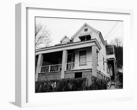 Childhood Home of Mass Murdering Cult Leader Charles Manson-null-Framed Photographic Print