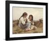 Childhood Idyll-William Adolphe Bouguereau-Framed Giclee Print