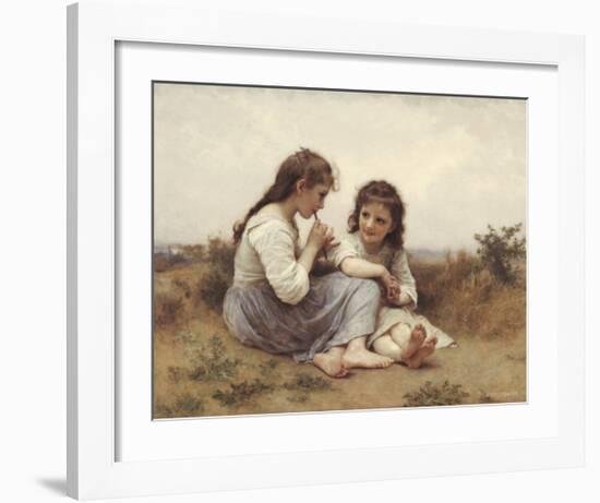 Childhood Idyll-William Adolphe Bouguereau-Framed Giclee Print