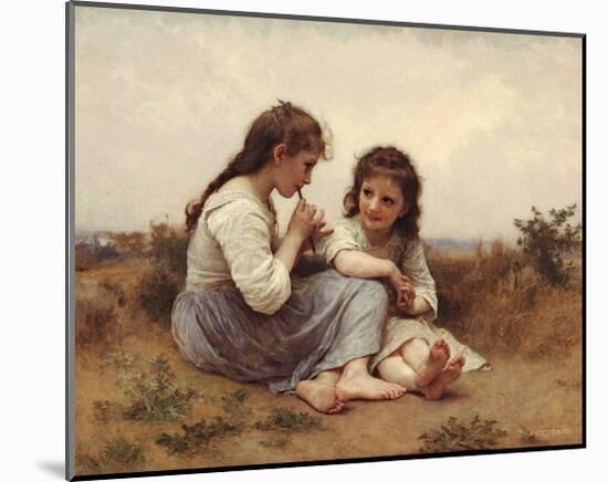 Childhood Idyll-William Adolphe Bouguereau-Mounted Art Print