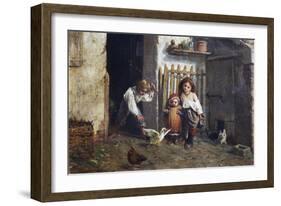 Childhood Leisure Time Games (Trastulli)-Giacomo Mantegazza-Framed Giclee Print