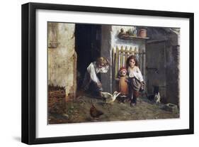 Childhood Leisure Time Games (Trastulli)-Giacomo Mantegazza-Framed Giclee Print