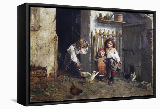 Childhood Leisure Time Games (Trastulli)-Giacomo Mantegazza-Framed Stretched Canvas