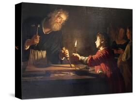 Childhood of Christ, C1620-Gerrit van Honthorst-Stretched Canvas