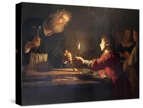 Childhood of Christ, C1620-Gerrit van Honthorst-Stretched Canvas