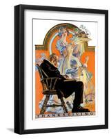 "Childhood Thanksgiving,"November 26, 1927-Joseph Christian Leyendecker-Framed Giclee Print