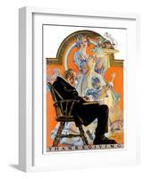 "Childhood Thanksgiving,"November 26, 1927-Joseph Christian Leyendecker-Framed Giclee Print