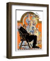 "Childhood Thanksgiving,"November 26, 1927-Joseph Christian Leyendecker-Framed Giclee Print