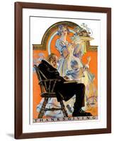 "Childhood Thanksgiving,"November 26, 1927-Joseph Christian Leyendecker-Framed Giclee Print