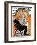 "Childhood Thanksgiving," Saturday Evening Post Cover, November 26, 1927-Joseph Christian Leyendecker-Framed Giclee Print