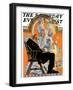 "Childhood Thanksgiving," Saturday Evening Post Cover, November 26, 1927-Joseph Christian Leyendecker-Framed Giclee Print