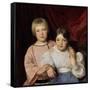 Children, 1834-Ferdinand Georg Waldmuller-Framed Stretched Canvas