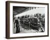 Children Aboard a Steamer Moored at Westminster Pier, London, 1937-null-Framed Premium Photographic Print