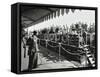 Children Aboard a Steamer Moored at Westminster Pier, London, 1937-null-Framed Stretched Canvas