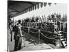 Children Aboard a Steamer Moored at Westminster Pier, London, 1937-null-Stretched Canvas