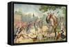 Children Addressing the Birds in the Zoo-Richard Andre-Framed Stretched Canvas