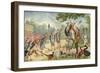 Children Addressing the Birds in the Zoo-Richard Andre-Framed Giclee Print