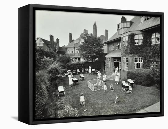 Children and Carers in a Garden, Hampstead, London, 1960-null-Framed Stretched Canvas