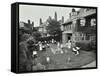 Children and Carers in a Garden, Hampstead, London, 1960-null-Framed Stretched Canvas