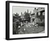 Children and Carers in a Garden, Hampstead, London, 1960-null-Framed Premium Photographic Print