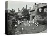 Children and Carers in a Garden, Hampstead, London, 1960-null-Stretched Canvas