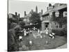 Children and Carers in a Garden, Hampstead, London, 1960-null-Stretched Canvas