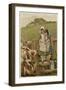 Children and Cows 1890-EK Johnson-Framed Art Print