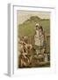 Children and Cows 1890-EK Johnson-Framed Art Print