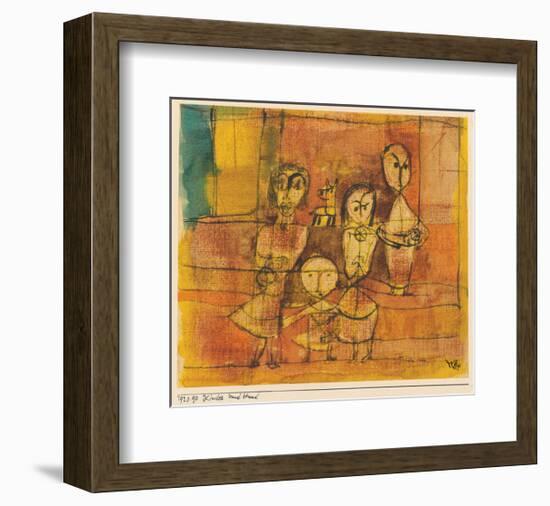 Children and Dog-Paul Klee-Framed Premium Giclee Print