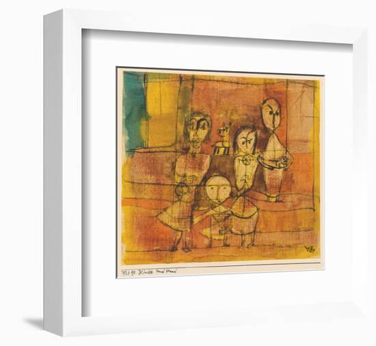 Children and Dog-Paul Klee-Framed Premium Giclee Print