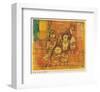 Children and Dog-Paul Klee-Framed Premium Giclee Print