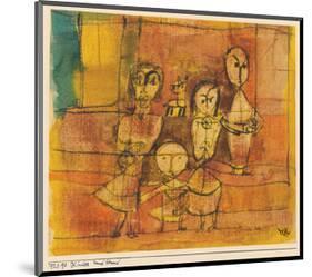 Children and Dog-Paul Klee-Mounted Premium Giclee Print