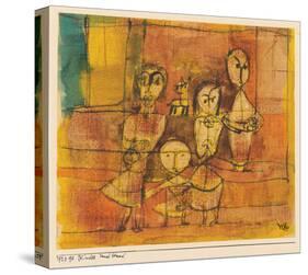 Children and Dog-Paul Klee-Stretched Canvas