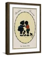 Children and Doll-null-Framed Art Print