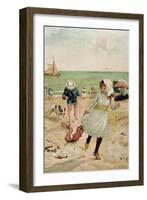 Children and Seaweed from Sunbeams-Edward Ladell-Framed Giclee Print