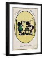 Children and Washing-F Kaskeline-Framed Art Print