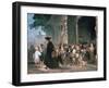 Children at a Church Door, C1817-1845-Nicolas-Toussaint Charlet-Framed Giclee Print