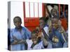 Children at Gambian School, the Gambia, West Africa, Africa-R H Productions-Stretched Canvas