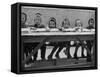 Children at Orthodox Jewish School Doing Lessons-Paul Schutzer-Framed Stretched Canvas