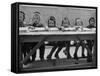 Children at Orthodox Jewish School Doing Lessons-Paul Schutzer-Framed Stretched Canvas