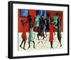 Children at Play, 1947-Jacob Lawrence-Framed Giclee Print