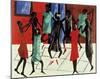 Children at Play, 1947-Jacob Lawrence-Mounted Giclee Print