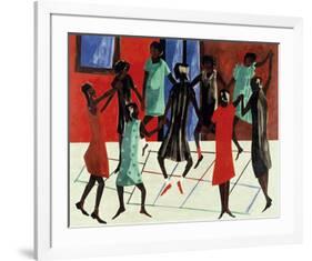 Children at Play, 1947-Jacob Lawrence-Framed Giclee Print