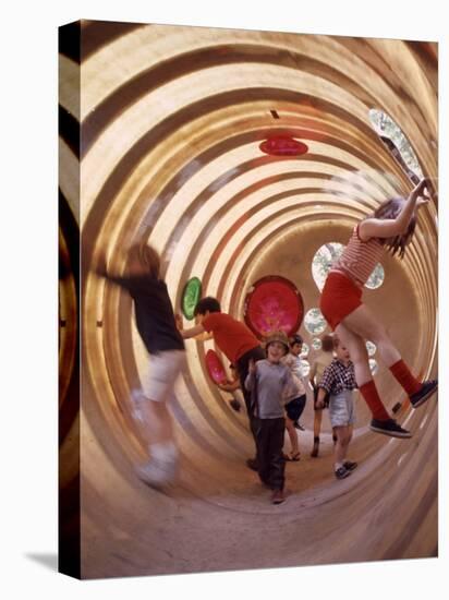 Children at Play in New York City Playgrounds-John Zimmerman-Stretched Canvas