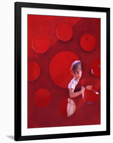 Children at Play in New York City Playgrounds-John Zimmerman-Framed Photographic Print