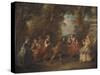 Children at Play in the Open, 1705-43-Nicolas Lancret-Stretched Canvas