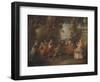 Children at Play in the Open, 1705-43-Nicolas Lancret-Framed Giclee Print