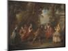 Children at Play in the Open, 1705-43-Nicolas Lancret-Mounted Giclee Print